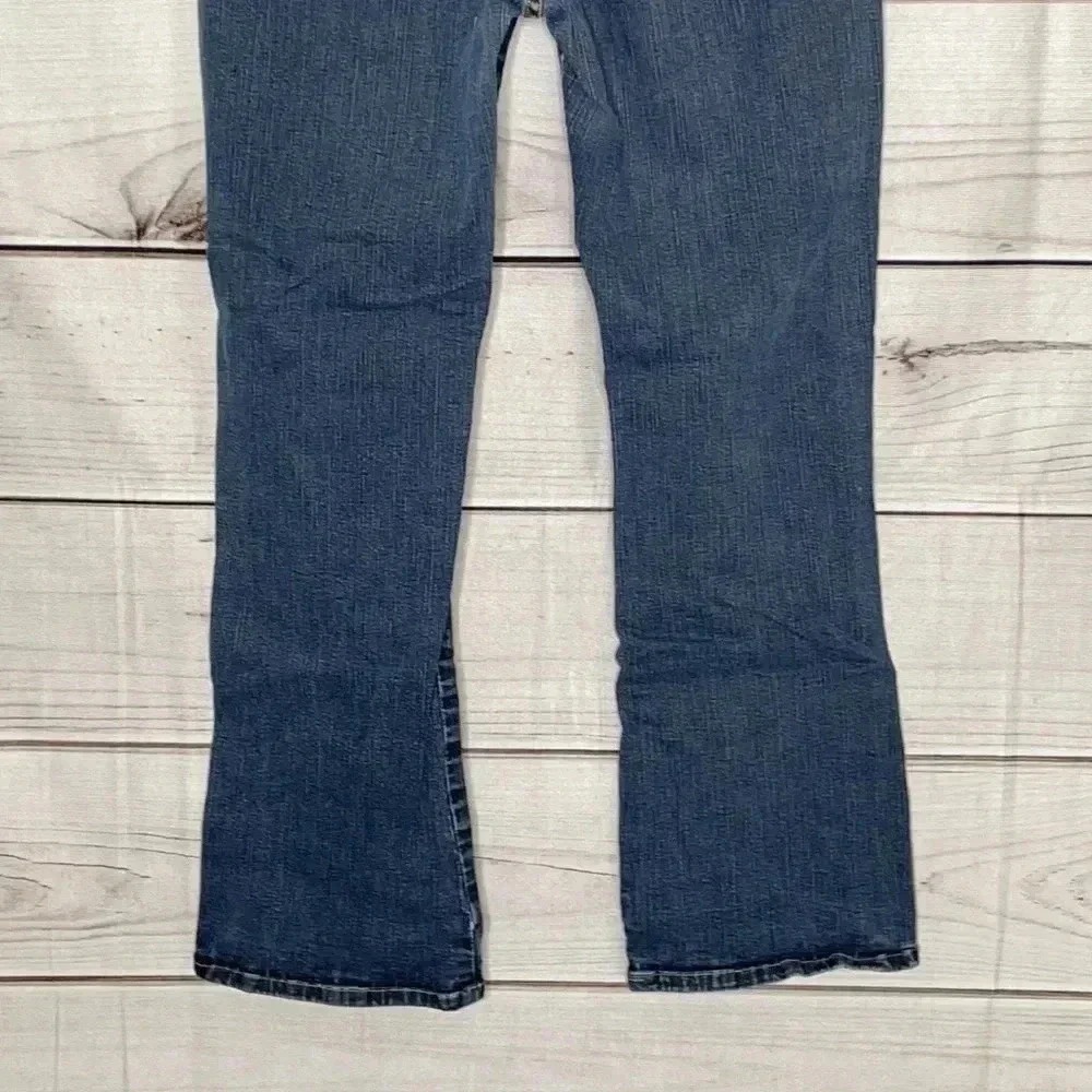 Lee Bootcut Jeans Women 6 Petite Blue Medium Wash Low Rise Stretch Denim - Picture 6 of 11